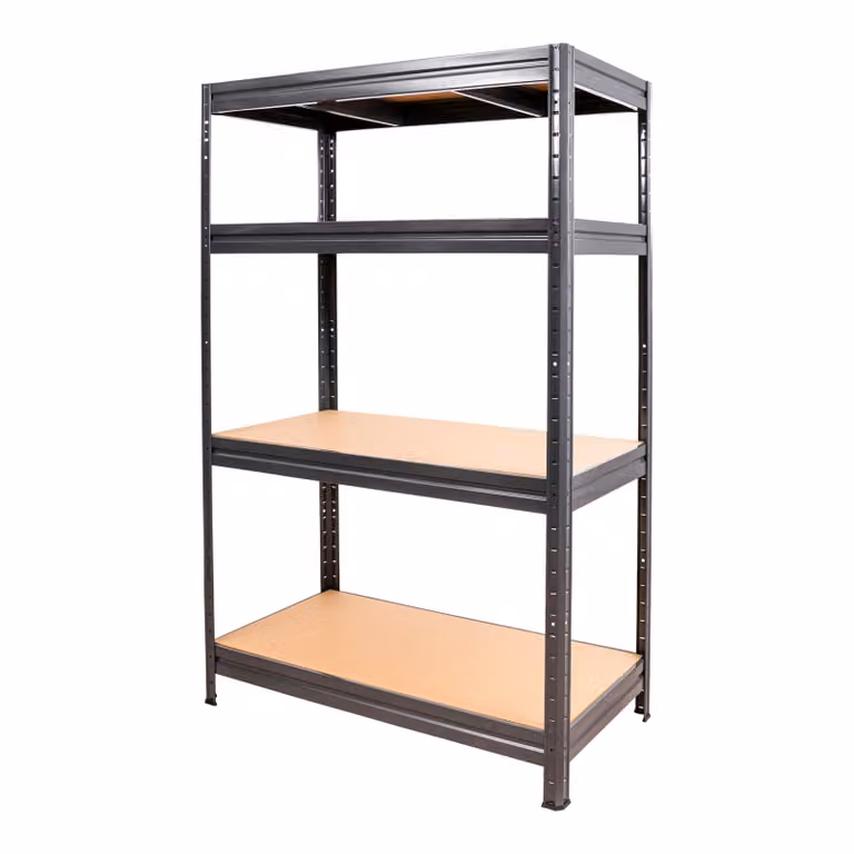 Scaffale a ripiani per carichi pesanti STIER, portata per ripiano 600 kg, portata per campata 1600 kg, AxLxP 1770x1600x600 mm, 4 ripiani, struttura in acciaio