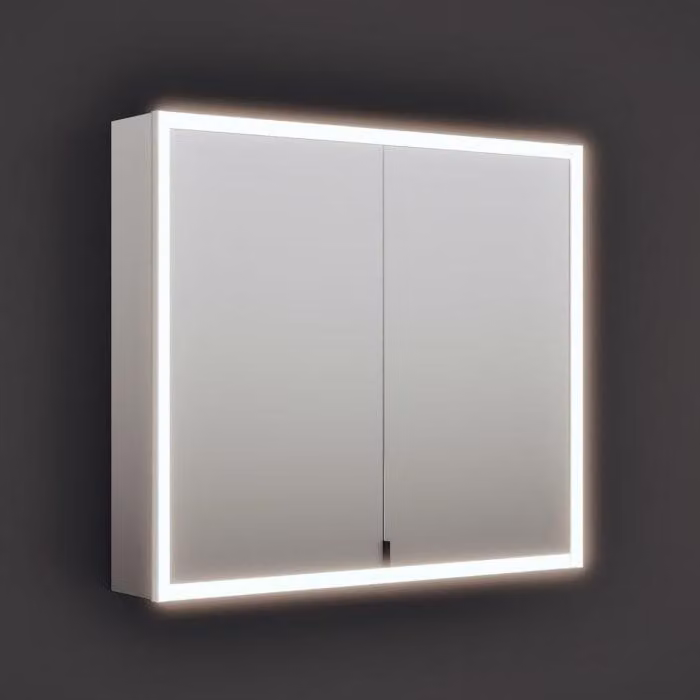 Mobile contenitore a specchio burgbad RL20, 92 cm, con illuminazione integrata