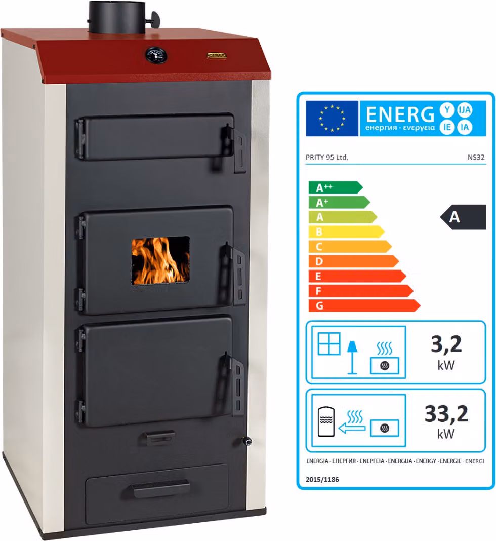 Termocamino PRITY con scambiatore NS32