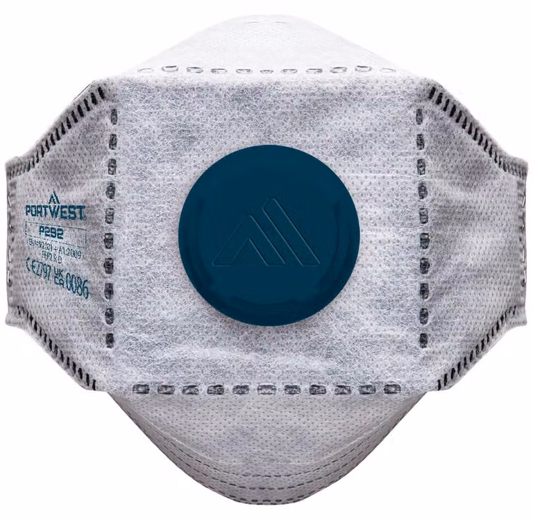 EAGLE FFP2 Respiratore piatto con valvola in fibra di carbonio (Pk10)