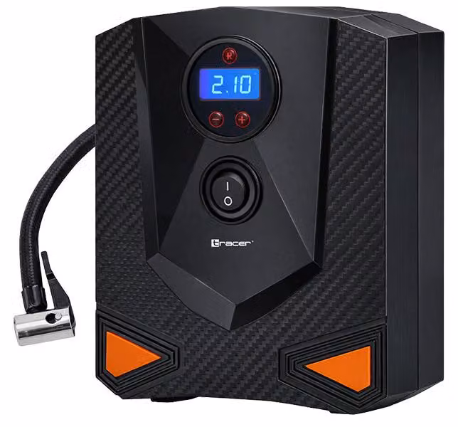 compressore per auto da 12 V con display digitale e lampada