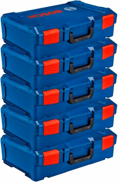 Pack di 5 Valigette impilabili Bosch L-Boxx XL Blu