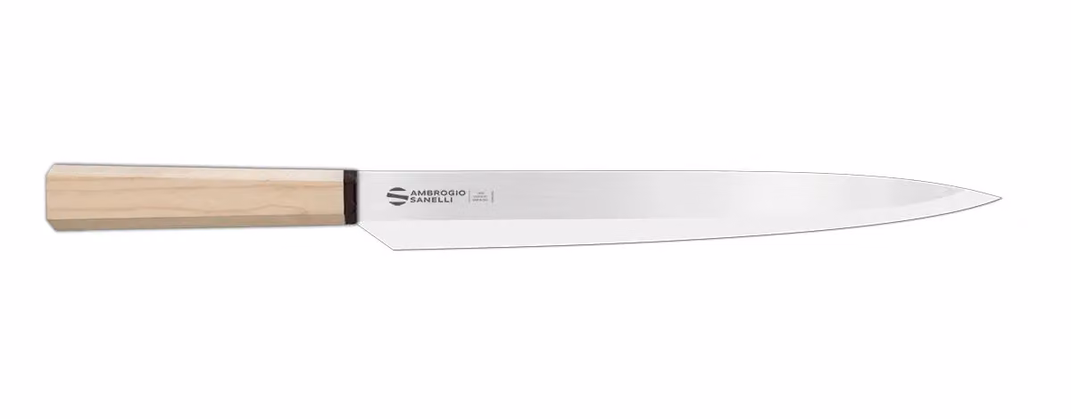 Coltello Giapponese Yanagiba-Sashimi, lama 27cm, linea Hexagon Ambrogio Sanelli