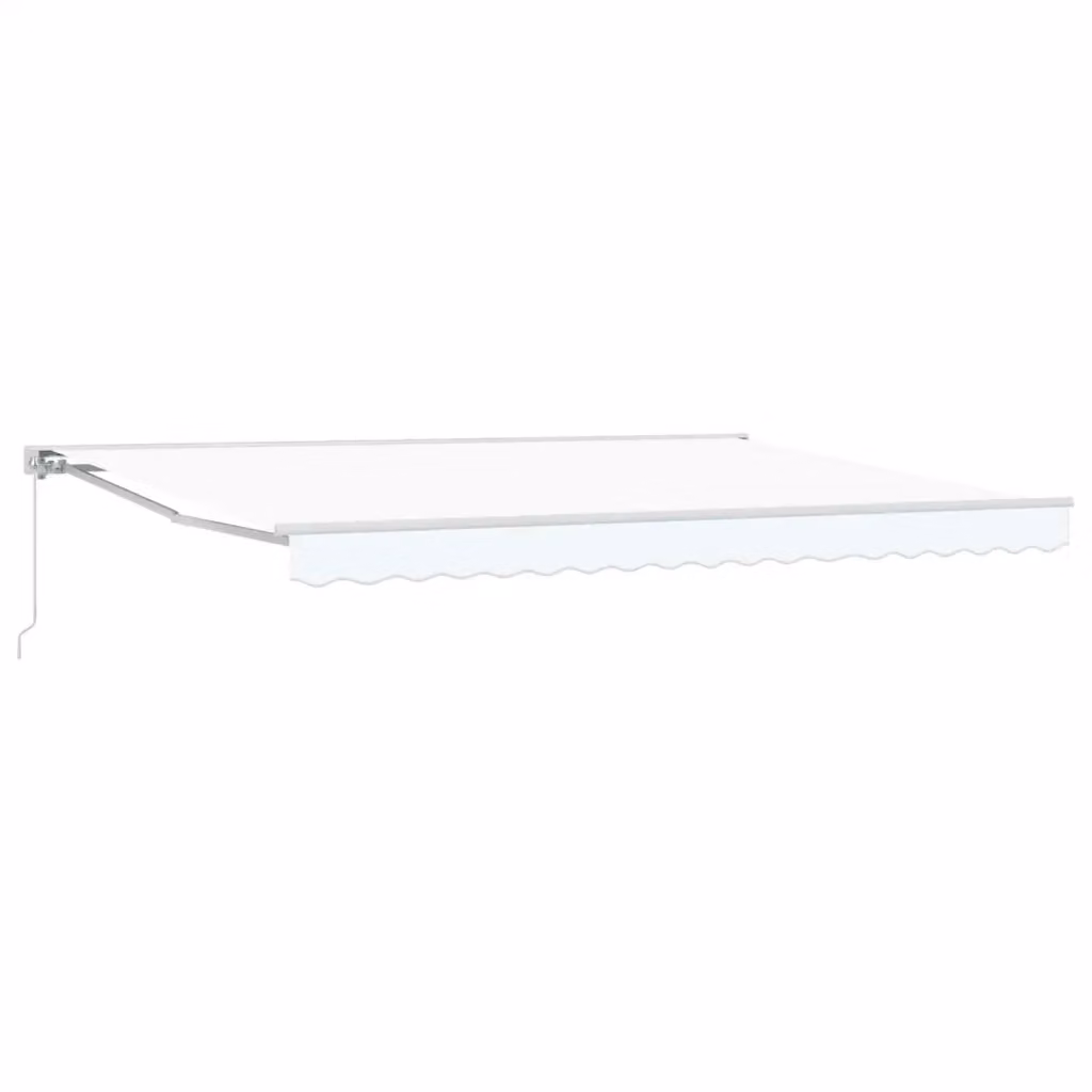 Tenda retrattile semi-cassonetto Videx in poliestere e acciaio, colore bianco, L: 380 cm, P: 300 cm – 2