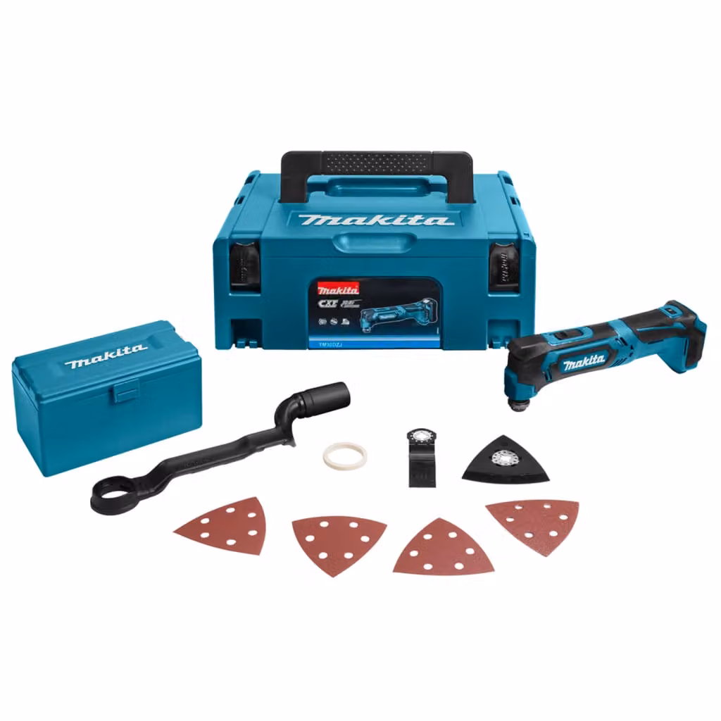 Utensile multifunzione a batteria Makita 10,8 V blu e nero