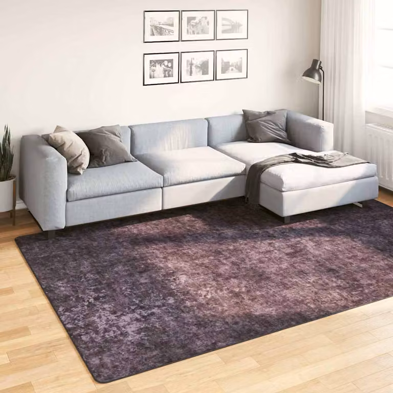 vidaXL Tappeto Lavabile Moderno in Poliestere Antracite L: 190 cm, P: 300 cm