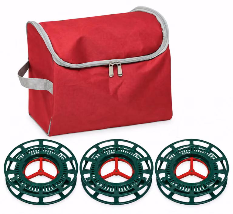 Aga Organizer per luci natalizie con 3 bobine 29x26x29 cm