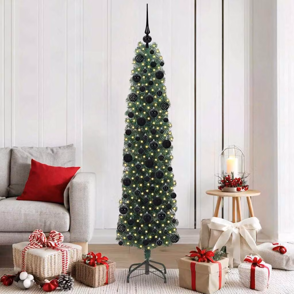 Maison Exclusive - Albero di Natale artificiale con 300 LED e supporto verde 180 cm
