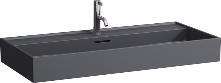 LAUFEN Kartell lavabo à poser, 3 trous pour robinet, avec trop-plein, 1000x460mm, H8163377581081, H8163377581081