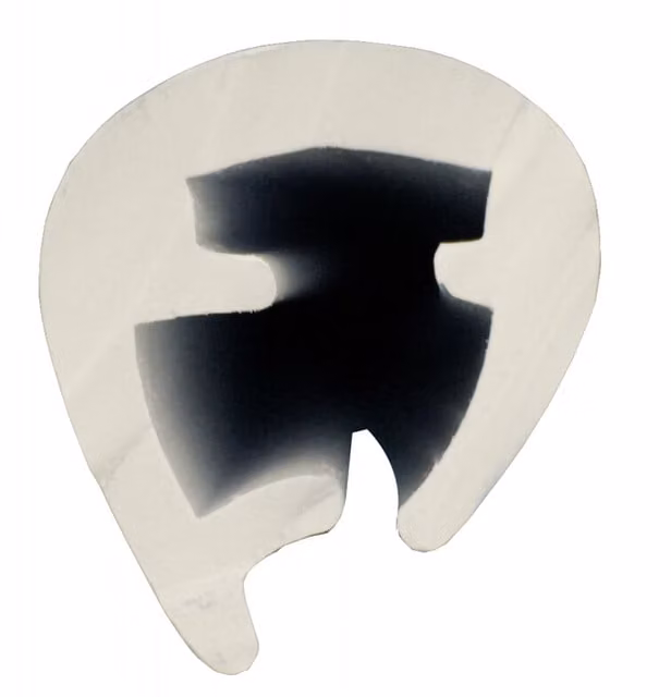 Profilo L45 in plastica nero opaco