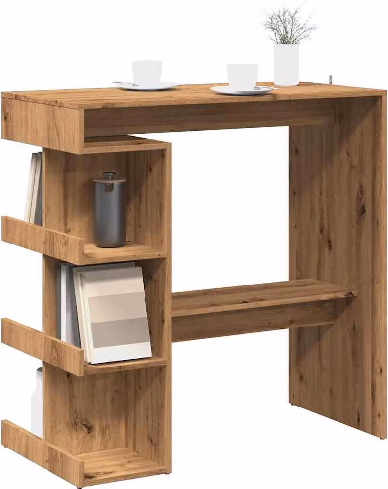 Maison Exclusive - Tavolino da bar con ripiano in rovere Artisan 100x48x101,5 cm