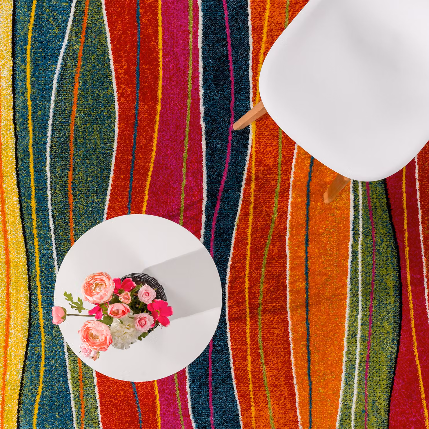 Tappeto Horizon multicolore a righe con design moderno L: 290 cm, P: 200 cm – 3