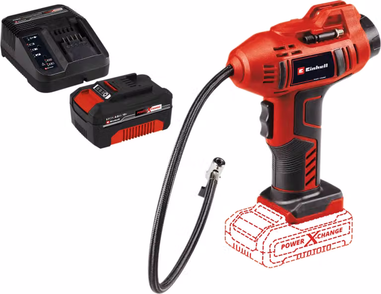 Compressore per auto a batteria EINHELL CE-CC 18 Li Kit (1x 4,0 Ah)