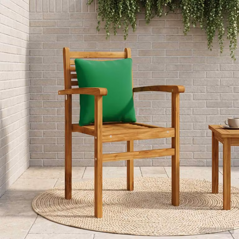 Cuscino per schiena vidaXL PUTTEN verde in 100% poliestere con rivestimento rimovibile e lavabile in lavatrice
