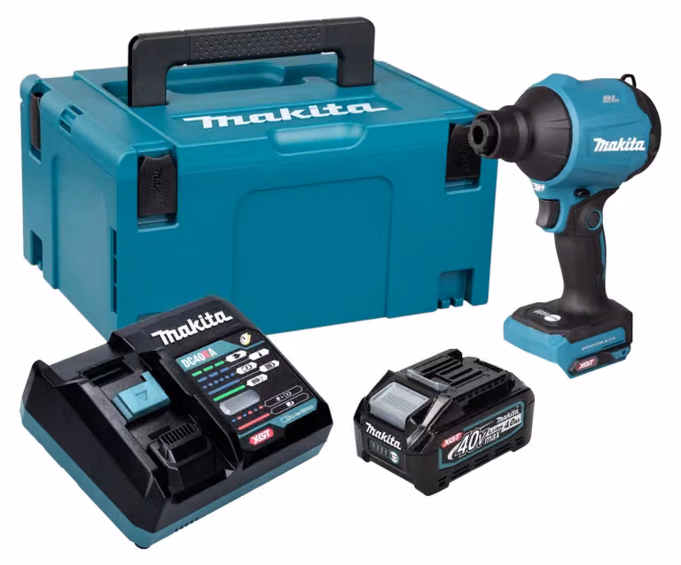 Makita AS 001 GM101 Soffiatore a batteria 40 V max. Brushless + 1x batteria 4,0 Ah + caricabatterie +  Makpac