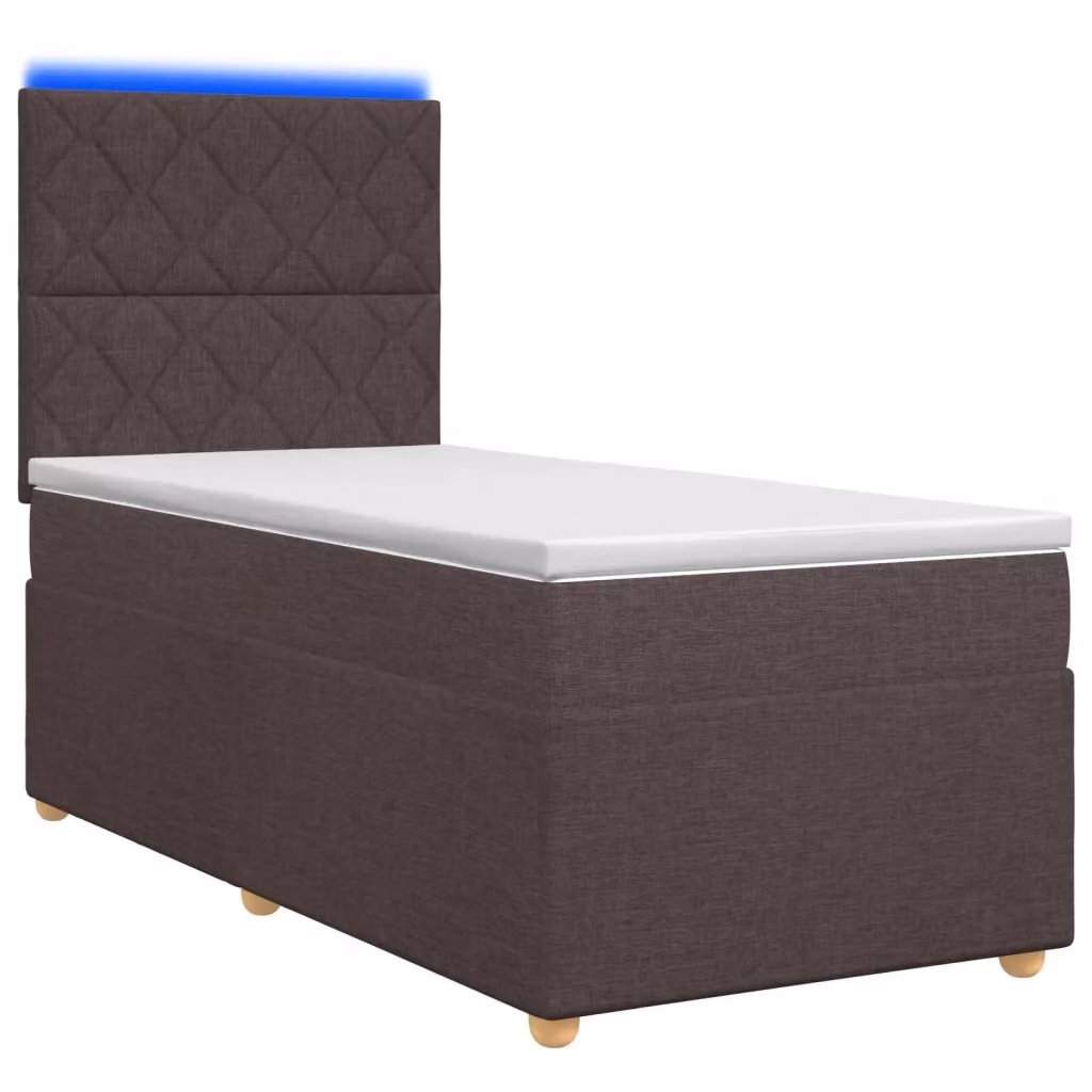 Letto box spring con materasso vidaXL in tessuto con base a sollevamento, illuminazione sottostante e porta USB, L/P: 90 x 200 cm – 2