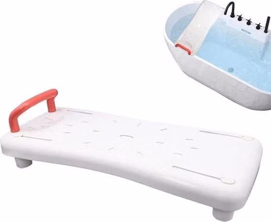 Sedia per doccia - seggiolino di sicurezza per la vasca da bagno - grande capacità di carico per sedie a rotelle per anziani e disabili con sedile regolabile.