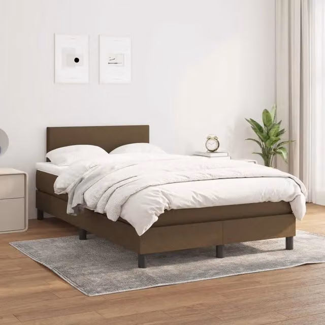 Letto Ibrido con Giroletto a Molle e Materasso vidaXL, Marrone e Bianco, L/P/H: 120 x 200 x 78 cm – 1