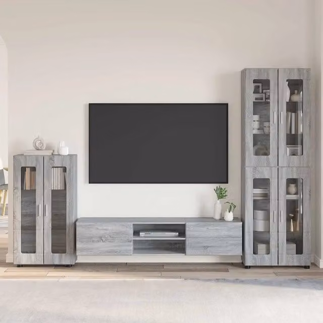 Set mobile TV FLORIN 3 pz Grigio Sonoma Legno ingegnerizzato 3397960