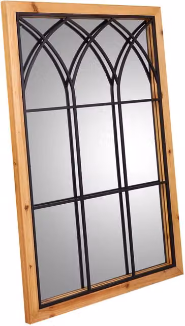 Specchio rettangolare Wanderlust Deco in legno e metallo marrone L: 60 cm, P: 2,5 cm, H: 90 cm