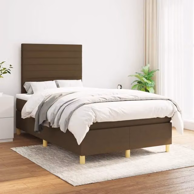 Letto Ibrido con Giroletto a Molle e Materasso vidaXL, Marrone e Bianco, L/P/H: 120 x 200 x 40 cm – 1