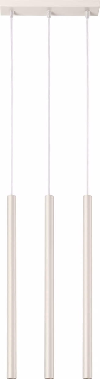 Lampada a sospensione NOX a 3 luci G9 beige LUMILO