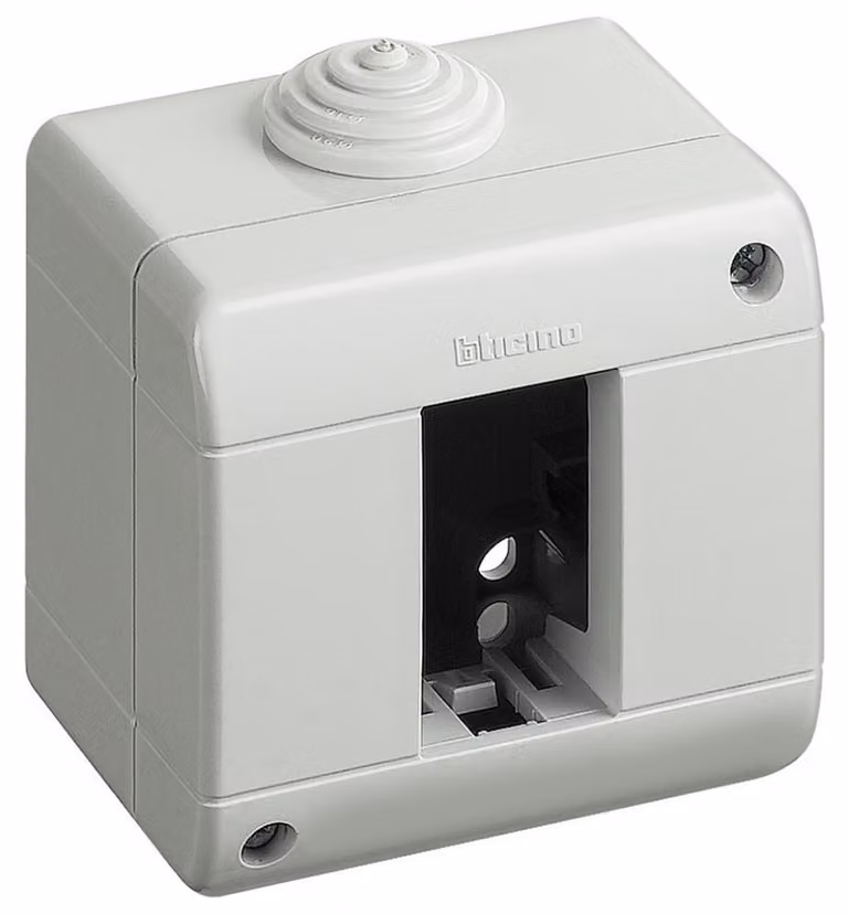 Custodia Bticino 25401 IP40 Per 1 Modulo Matix composta da base e coperchio