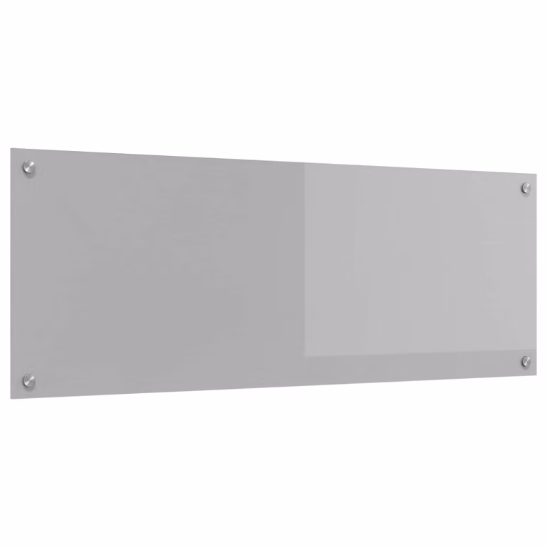 Schienale da cucina vidaXL in vetro temperato Grigio chiaro L: 110 cm, H: 40 cm