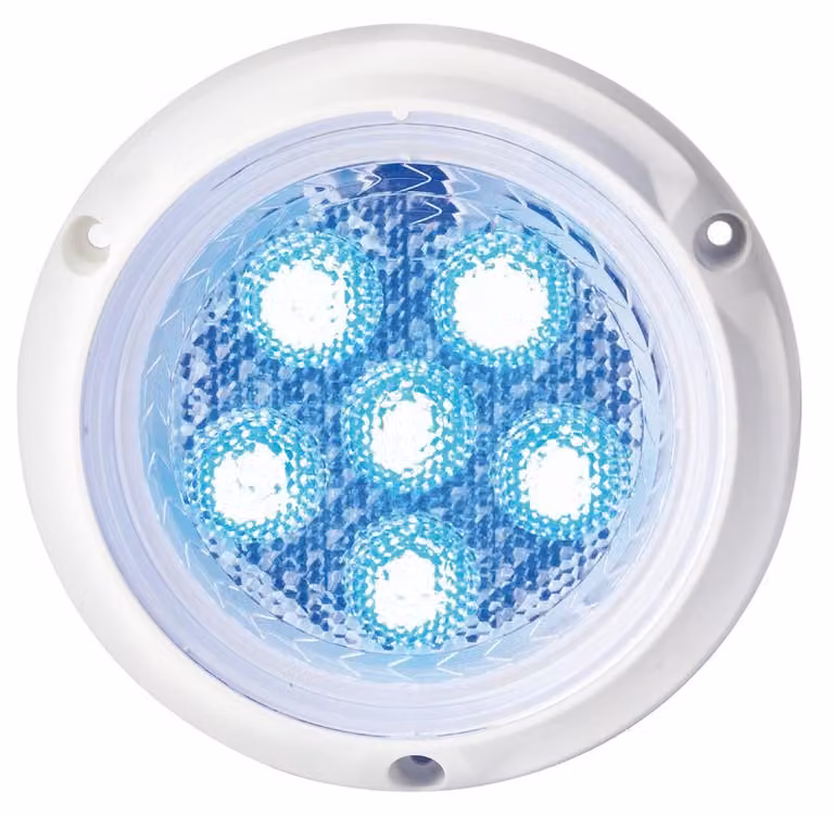 Luce subacquea rotonda blu 134 mm - Osculati 13.276.06