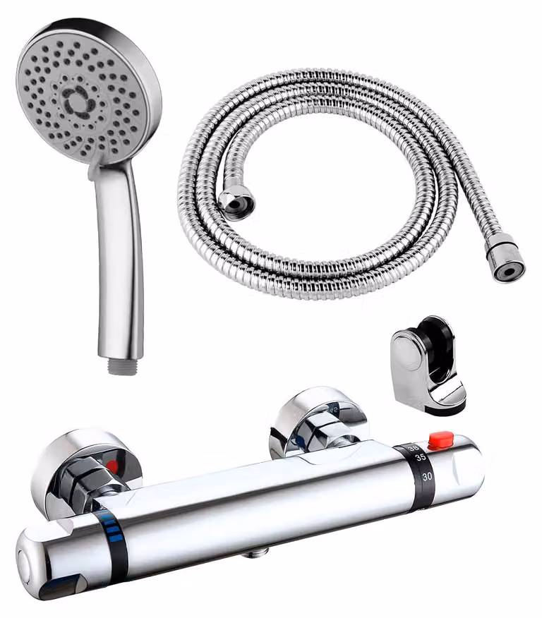 DP GRIFERIA TTCAC-0002 krebs: Miscelatore doccia termostatico, argento