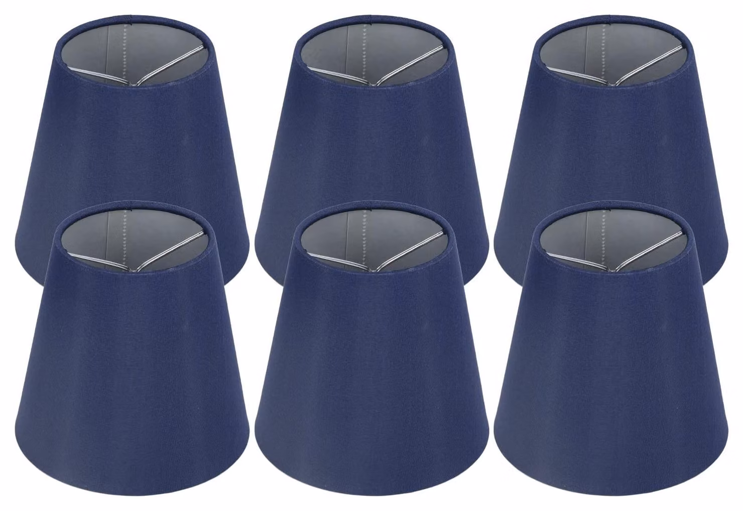 Omgoods - Set di 6 paralumi cilindrici per lampade da tavolo
