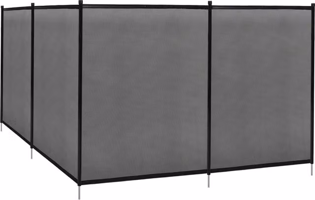 Recinzione di sicurezza per piscina Design Mania in alluminio e poliestere, L: 360 cm, H: 125 cm, P: 12 cm, disponibile in nero o grigio