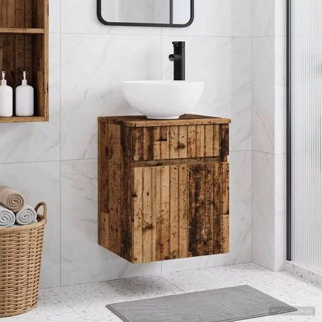 Mobile lavabo da parete Legno antico 39 x 41 x 64,5 cm 890560