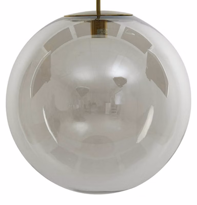 Lampada a sospensione - bronzo - Medina - vetro vetro fumé - Ø 48cm - E27 - 2958963 - Light & Living