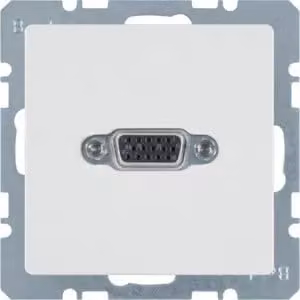 Presa VGA Berker 3315406089 bianco polare con Berker Q.1/Q.3
