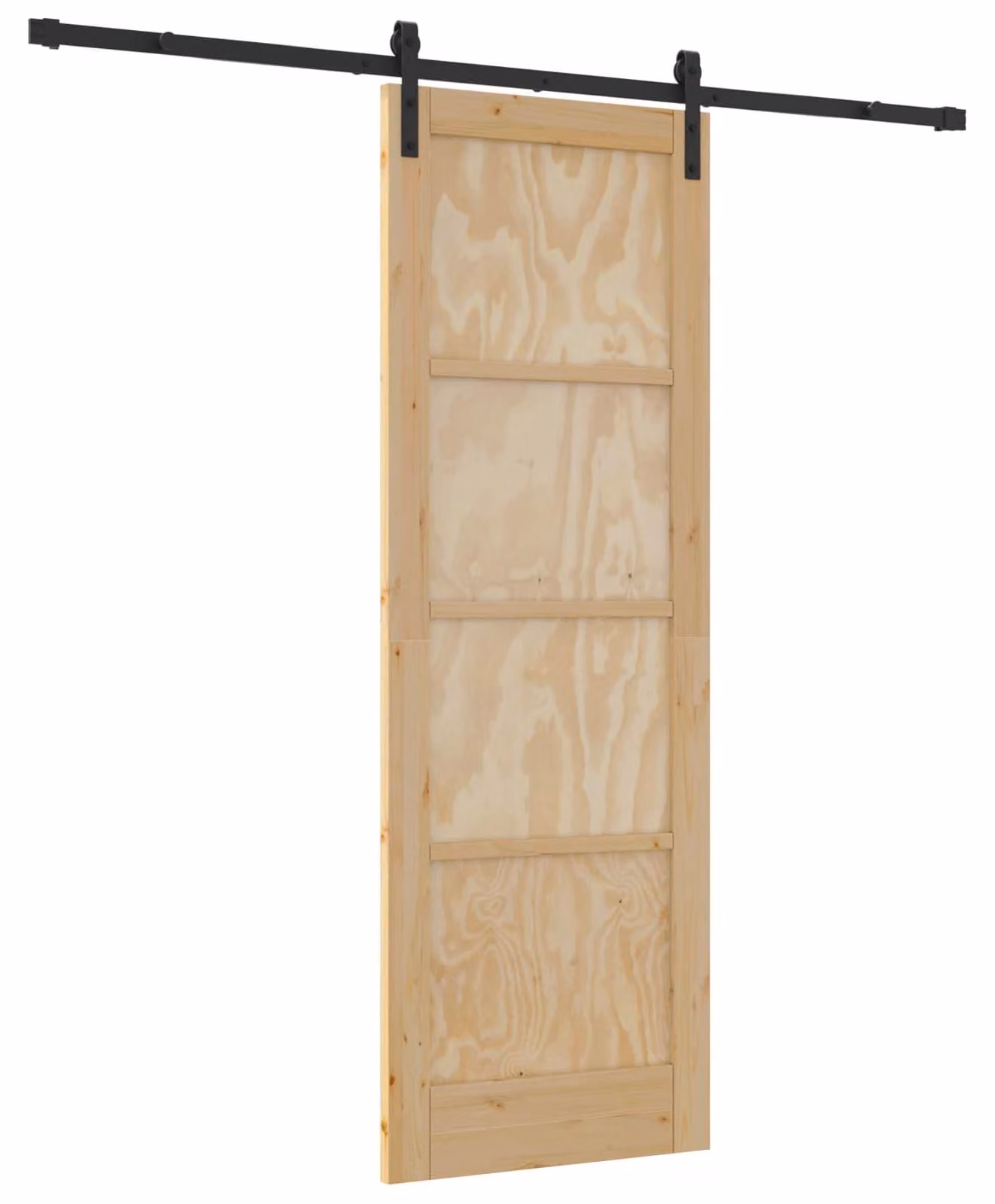 Porta scorrevole Naturale 73,5 x 211 cm Legno Massello di Pino
