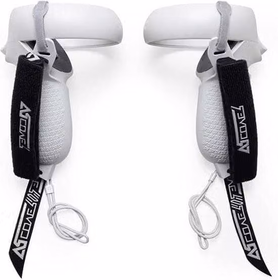 Impugnature ergonomiche grigio chiaro con cinturini regolabili per le nocche