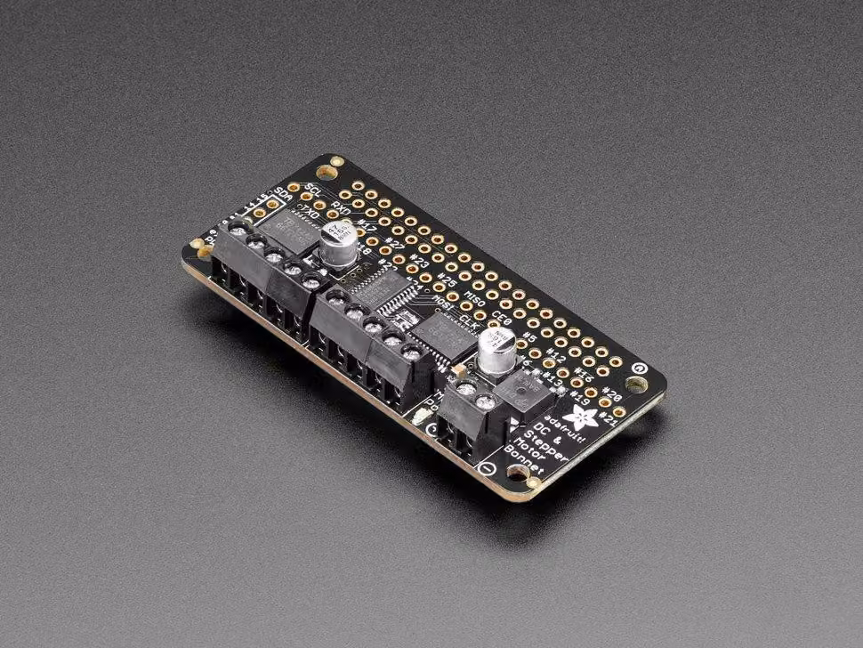 Adafruit C.C. e motore passo-passo per Raspberry Pi
