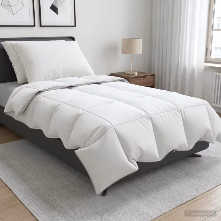 Set di 3 piumoni vidaXL FULDA in piume d'oca e piumino, estivo, bianco, L 140 x P 220 cm