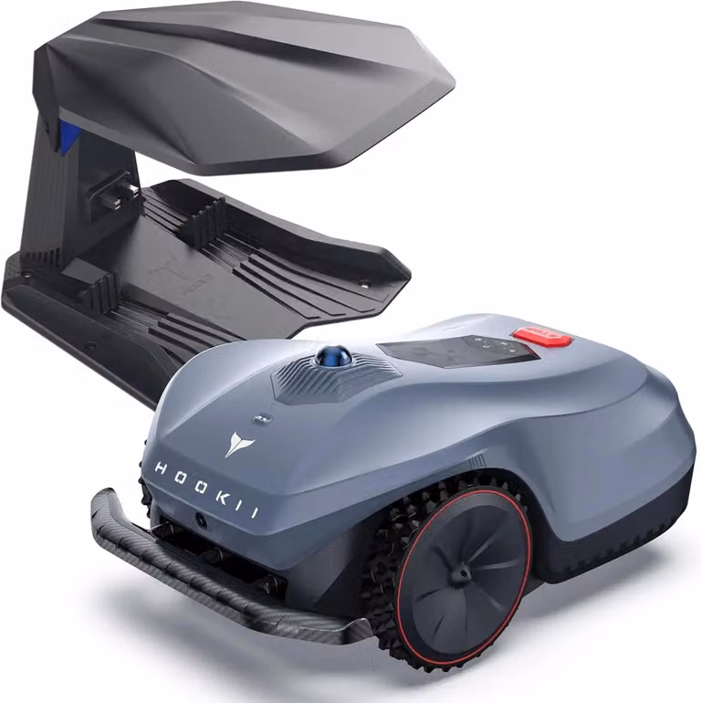 LE-1500 Tex - Robot tagliaerba - Navigazione GPS senza fili - Controllo tramite app con tecnologia 4G - Adatto per prati fino a 1500 m² - Altezza di taglio da 30 a 85 mm - Pendenze fino al 45% - Grado di protezione IPX5 - LE-1500 Tex