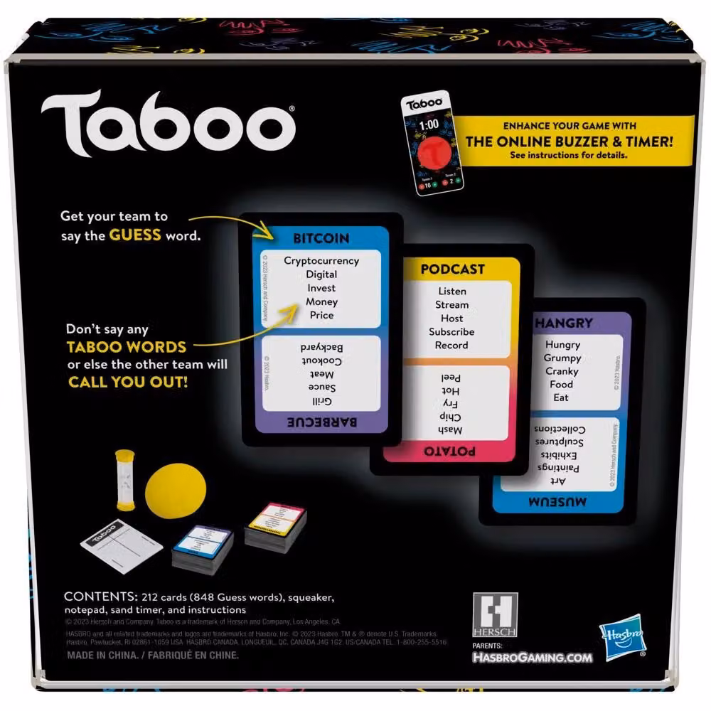 Hasbro Taboo, il gioco di parole proibite multicolore per tutta la famiglia – 3
