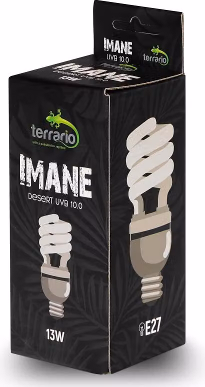 Terrario Imane Desert Lampadina a spirale UVB 10.0 13W Terrario
