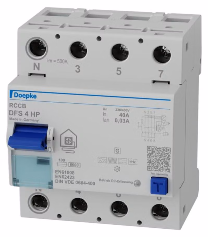Interruttore automatico Doepke DFS4 040-4/0,03-HPFI 4p 40 A 0,03