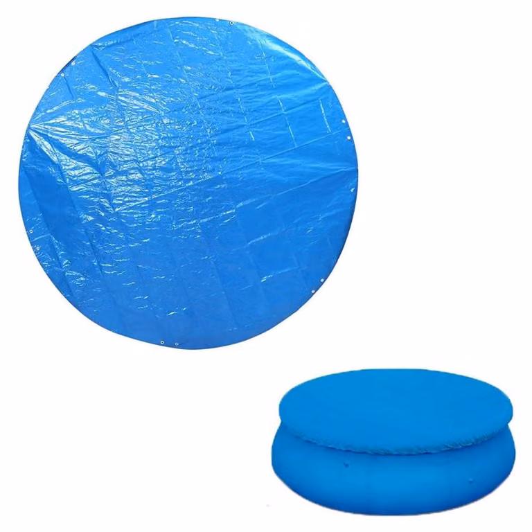 Copertura per piscina da 210 cm - Copertura circolare per piscina - Isolamento termico - Risparmio idrico - Design con corda - Mantiene la piscina pulita - Copertura per piscina