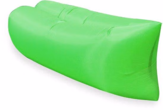 Sdraio da viaggio gonfiabile – Comoda seduta portatile, cuscino gonfiabile e materassino – Ideale per campeggio, festival, spiaggia, giardino e concerti – Cuscino gonfiabile leggero con borsa per il trasporto