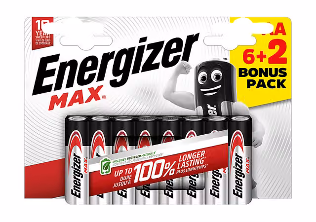 Batterie stilo AA Energizer Max