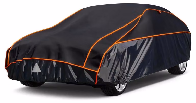 Copertura per auto, protezione contro la grandine, impermeabile e traspirante, per berline di lunghezza 475-495 cm, colore nero
