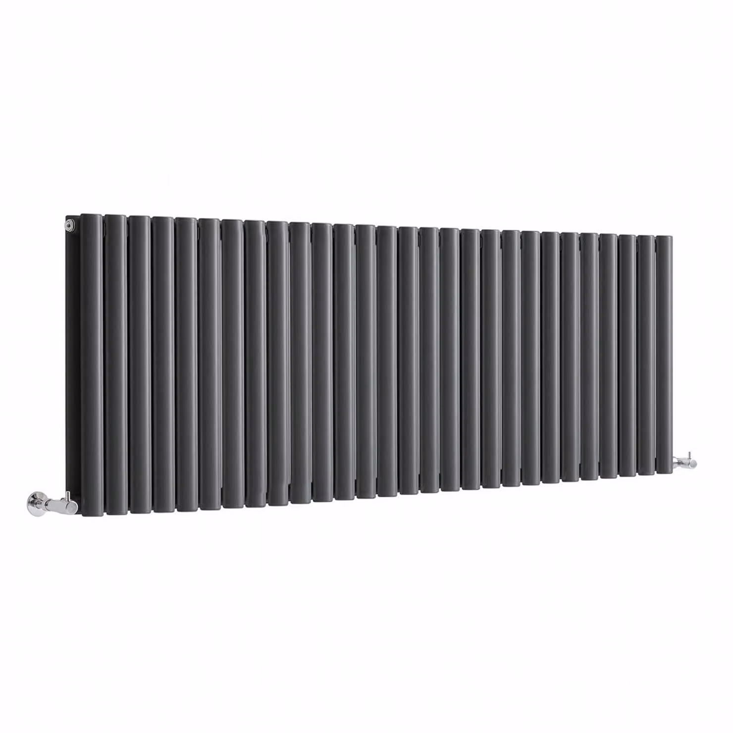 Radiatore di Design Orizzontale (Pannello Doppio) - 595mm x 1652mm - Antracite - Sterling Quinn by Hudson Reed