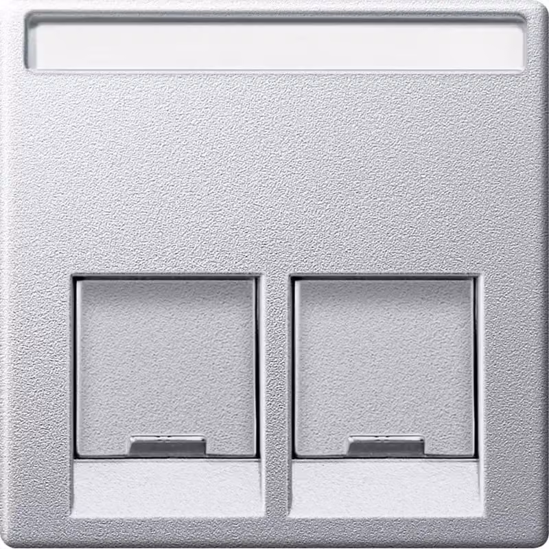 Piastra centrale per connettore Schneider Electric a 2 vie, in alluminio, sistema M