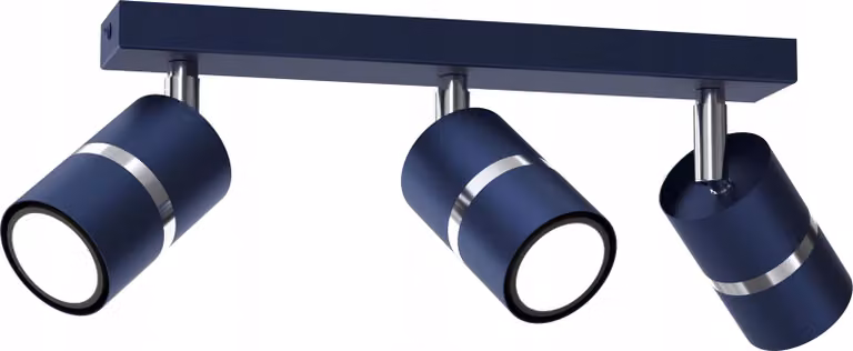 Lampada Da Soffitto Plafon Strip Spot Blu Marina Gu10 Led